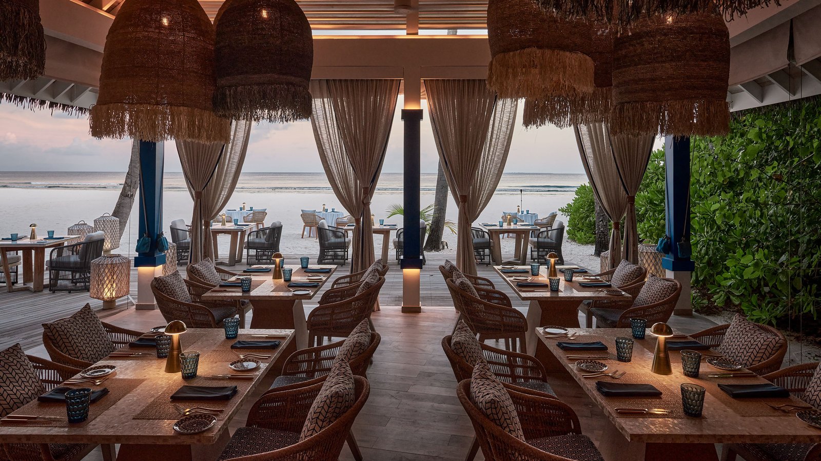 Finolhu, a Seaside Collection Resort, at the table