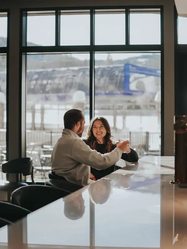 The Summit Hotel, at the table