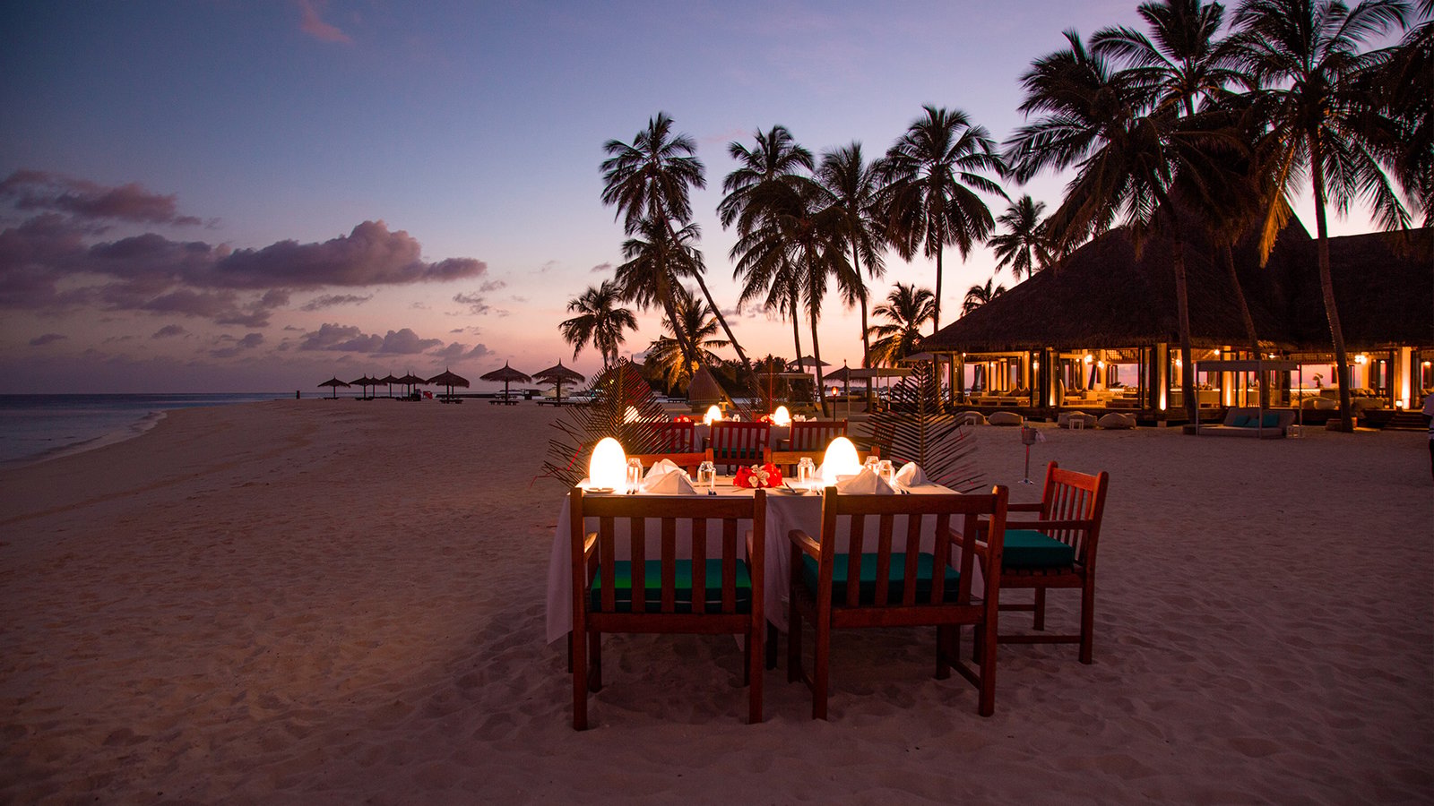 Veligandu Maldives Resort Island, at the table