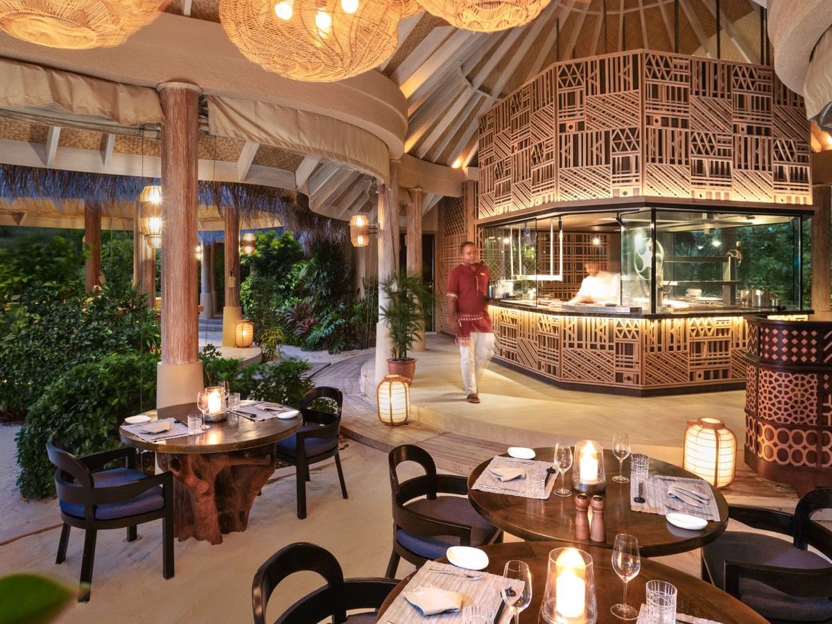 The Nautilus Maldives, at the table
