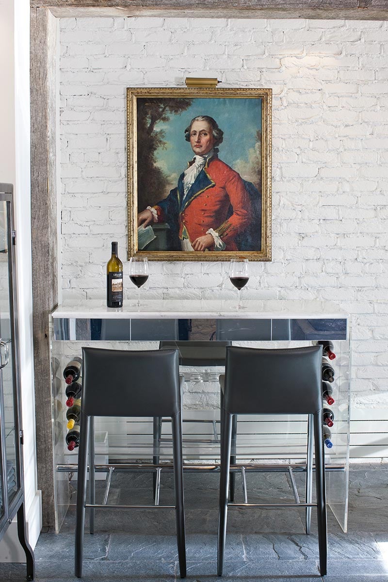 Washington School House Hotel, at the table