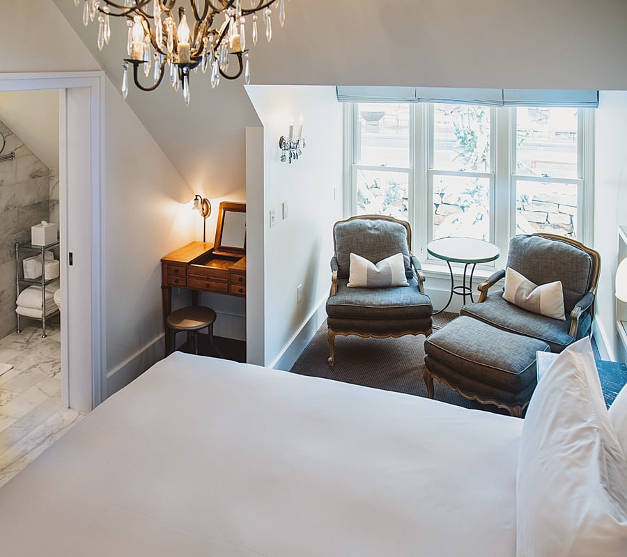 Washington School House Hotel, rooms