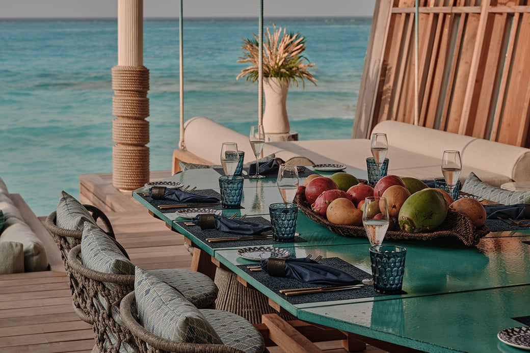 Here Baa Atoll, at the table
