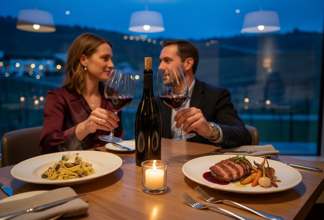 The Meritage Resort and Spa, ember steak & champagne lounge