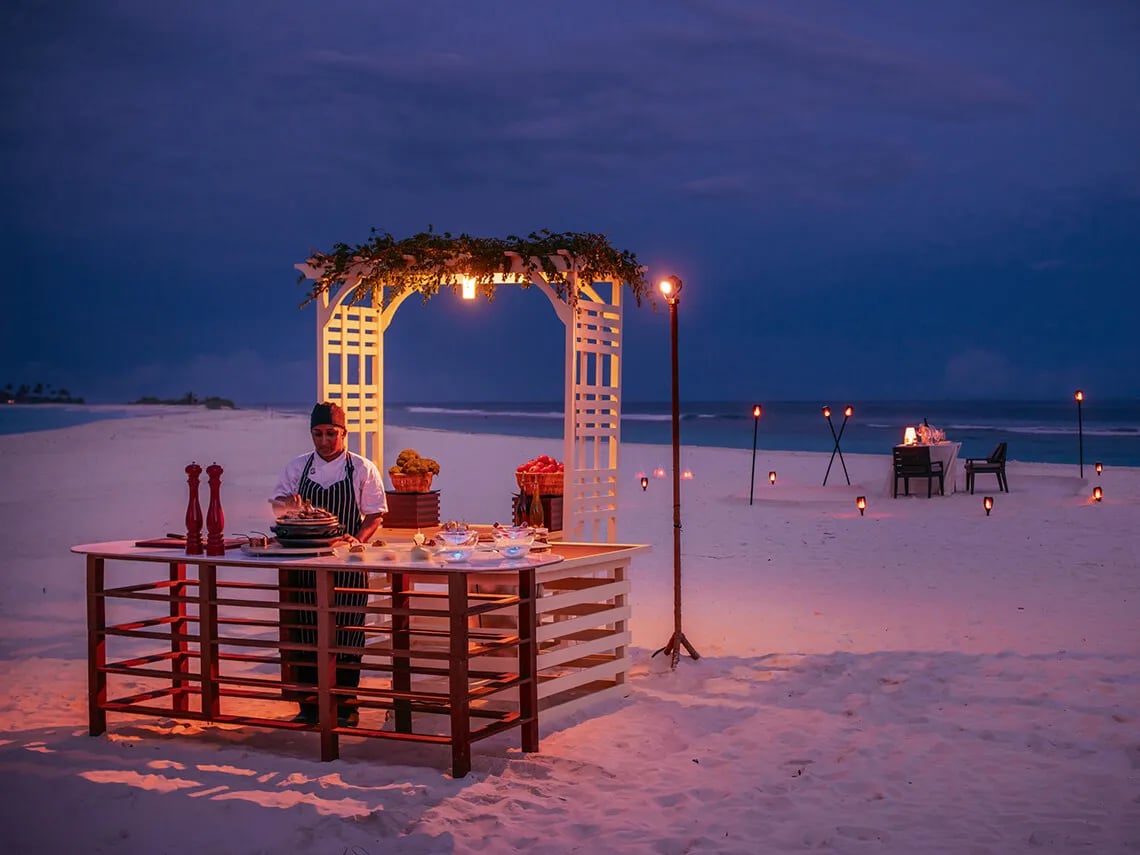 Seaside Resort Finolhu, eat & drink