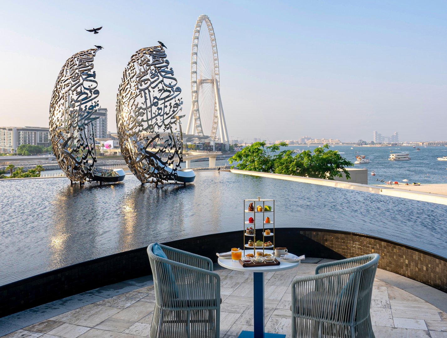 Address Beach Resort, at the table