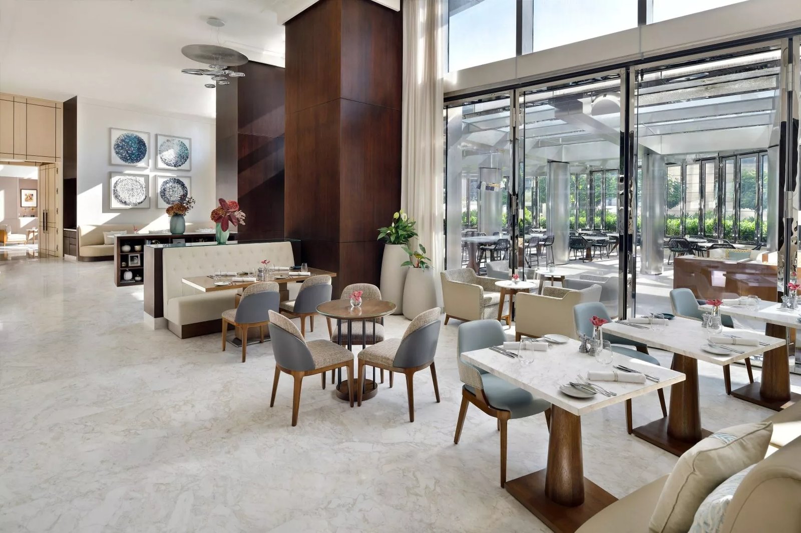 Address Sky View, at the table