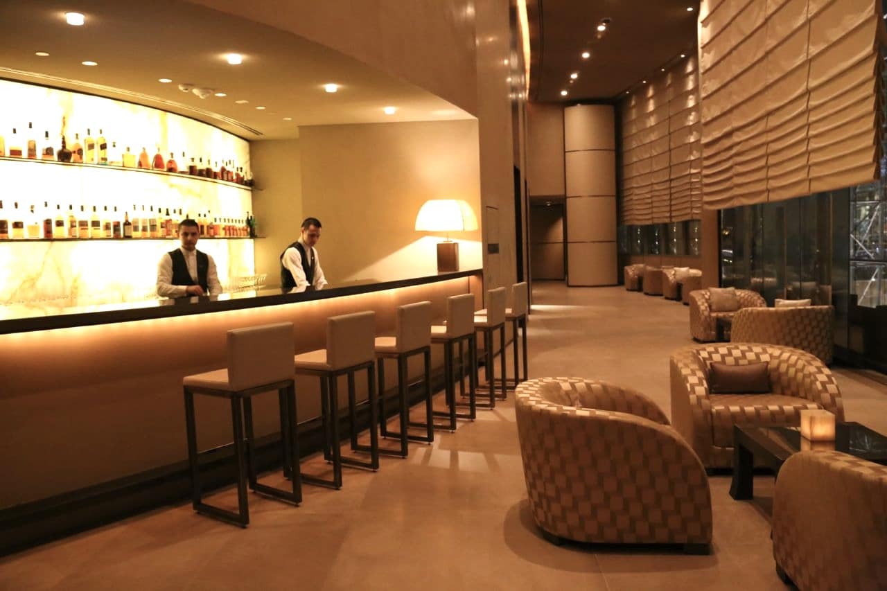 Armani Hotel Dubai, at the table