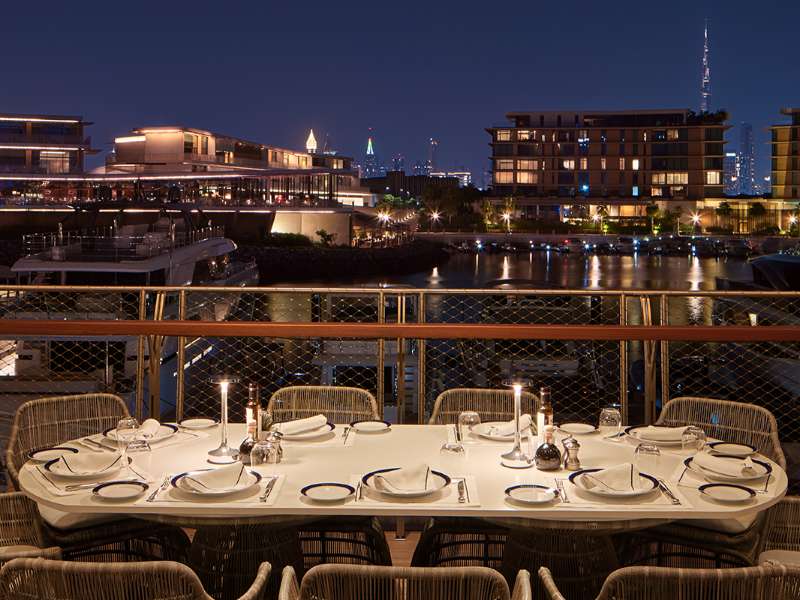 Bvlgari Resort Dubai, at the table