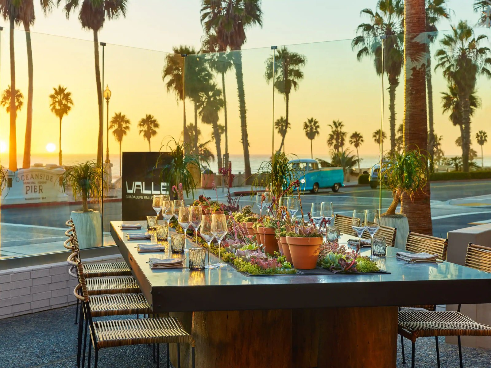 Mission Pacific Beach Resort, at the table