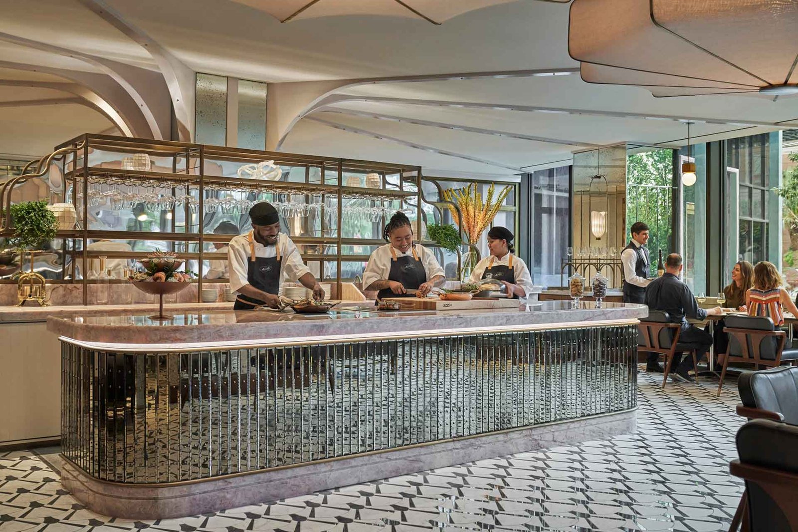Four Seasons Hotel New Orleans, at the table