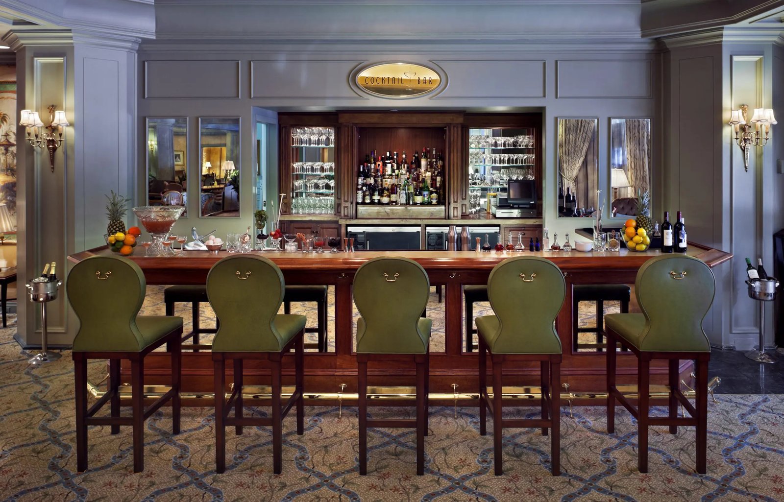 The Windsor Court, at the table