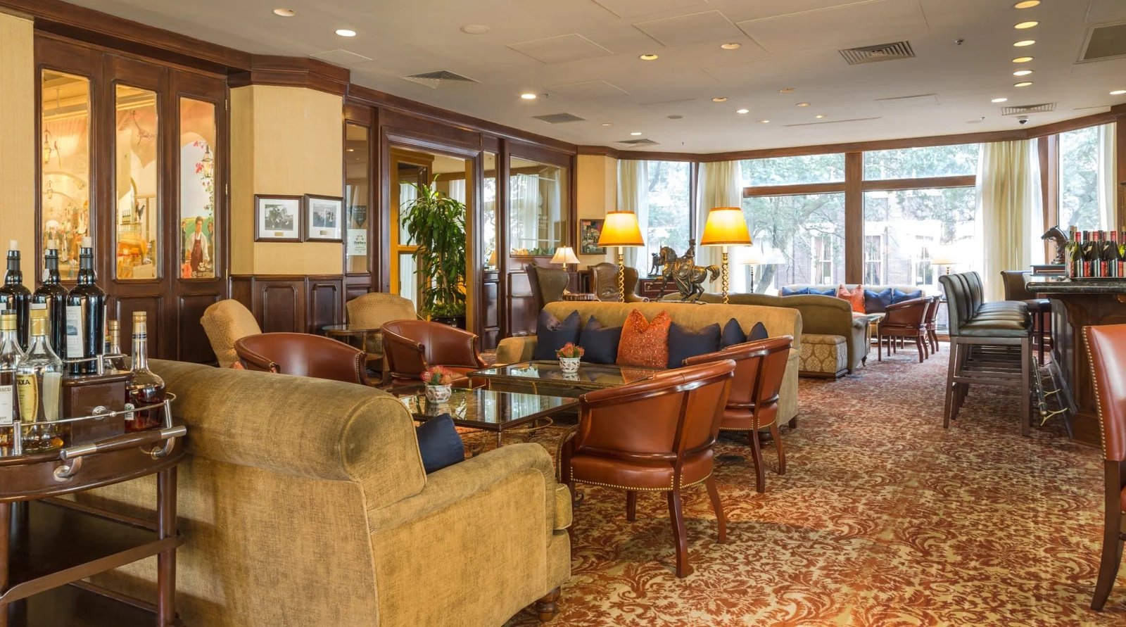 The Windsor Court, at the table