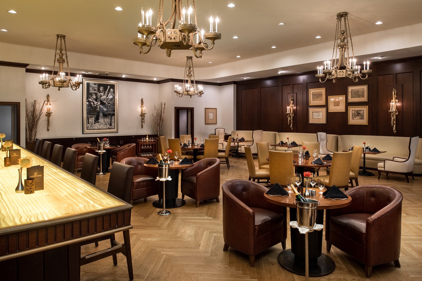 The Roosevelt New Orleans, A Waldorf Astoria Hotel, at the table