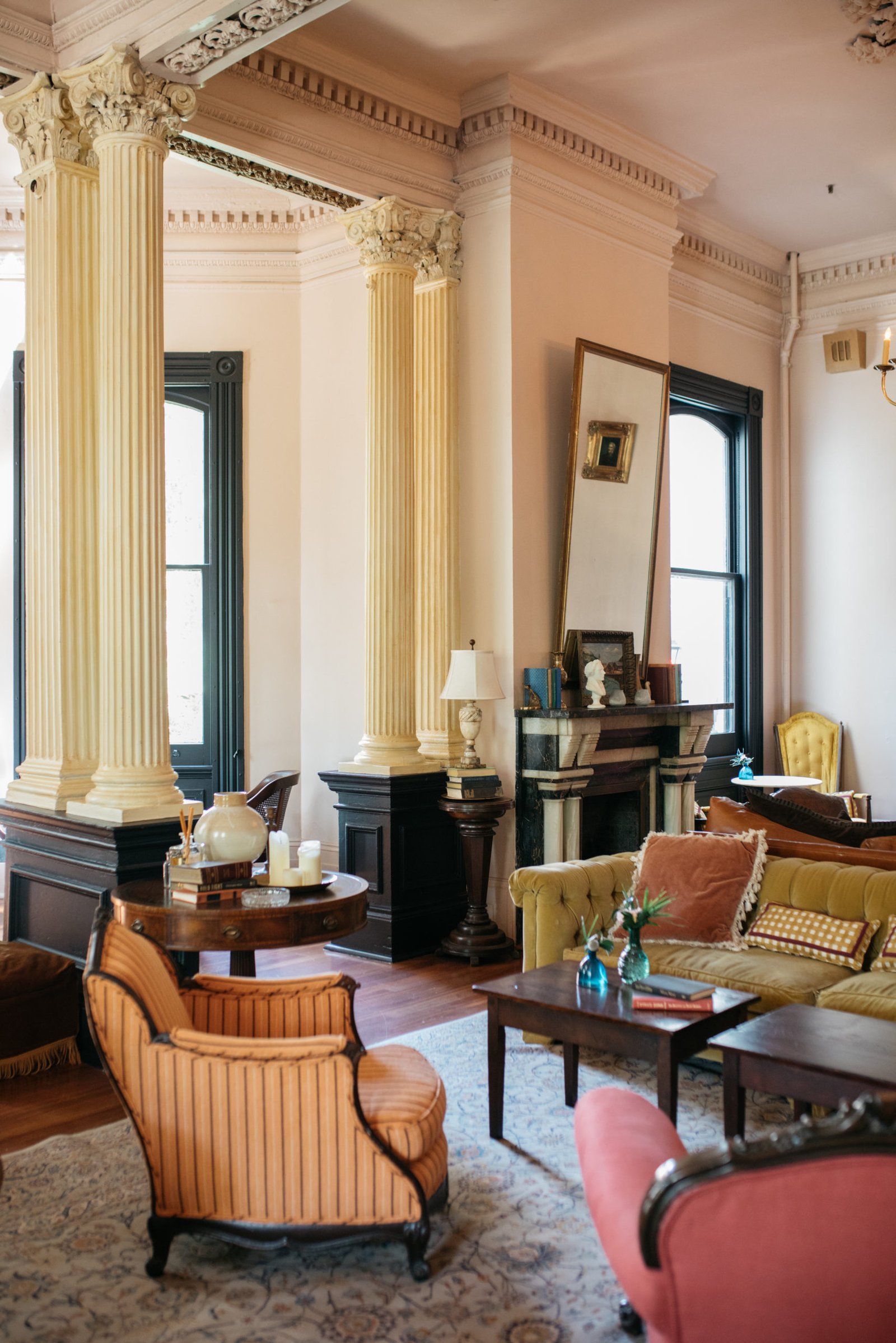 Columns, rooms