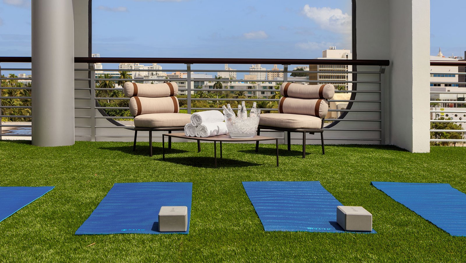 Kimpton Hotel Palomar South Beach, the gym and yoga deck