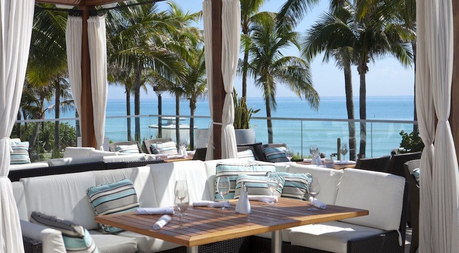Fontainebleau Miami Beach, at the table