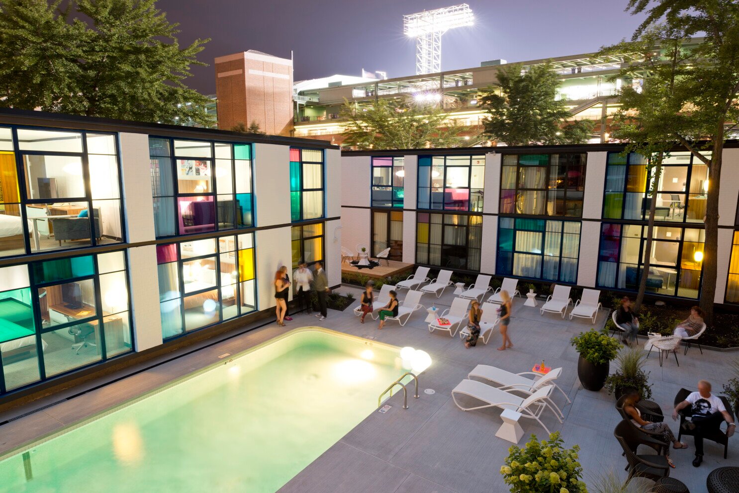 The Verb Hotel, the pool