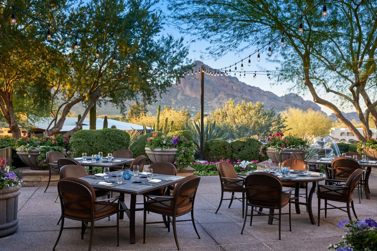 JW Marriott Scottsdale Camelback Inn Resort & Spa, at the table