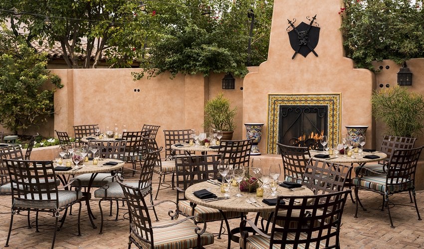 Royal Palms Resort and Spa, at the table