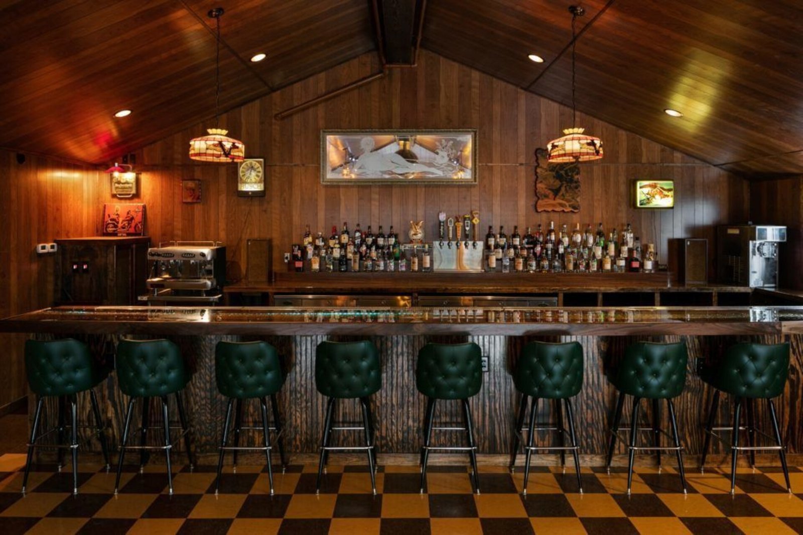 The Dive Motel, at the table