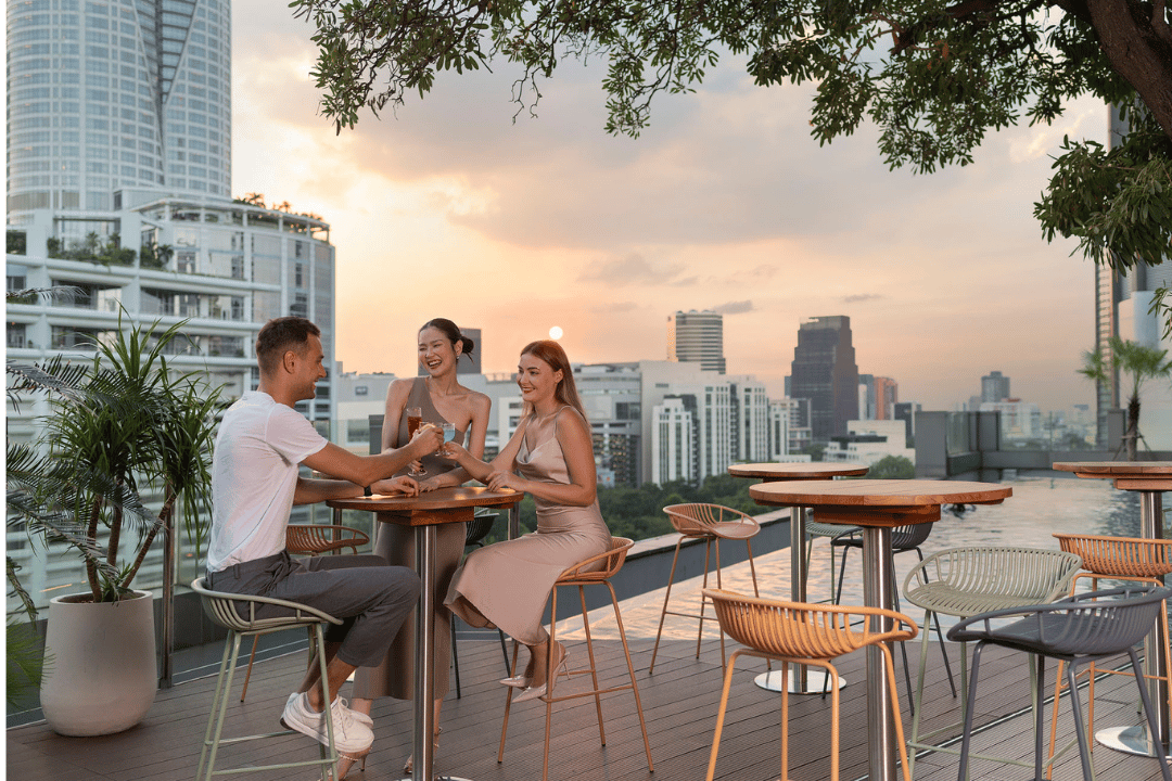 Novotel Bangkok Platinum Pratunam, view rooftop bar bangkok