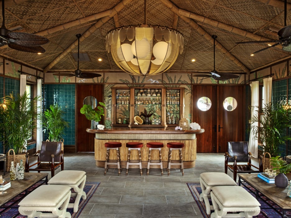 Little Palm Island, at the table