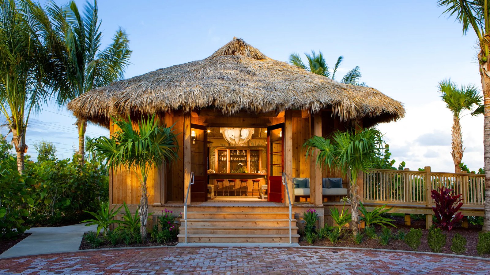 Little Palm Island, at the table