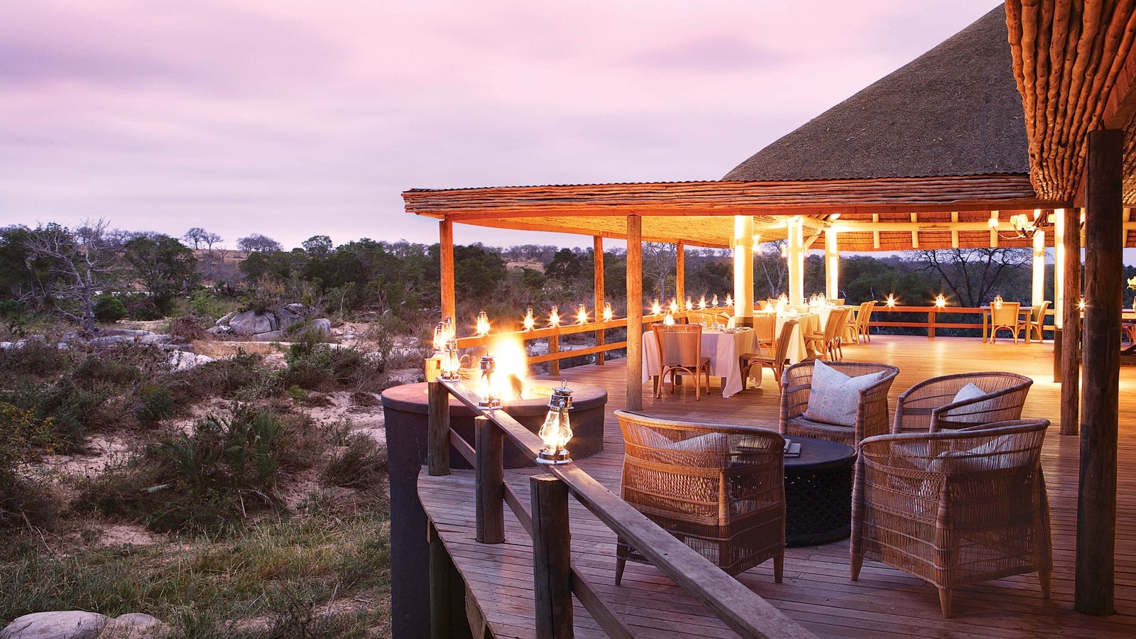 Londolozi Game Reserve, at the table