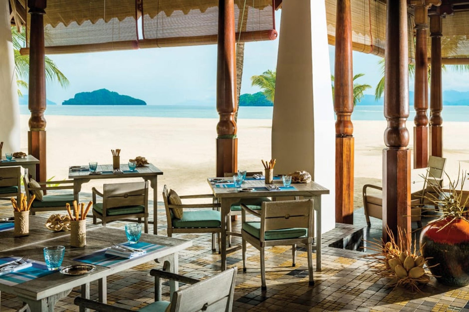 Four Seasons Resort Langkawi, Malaysia, at the table