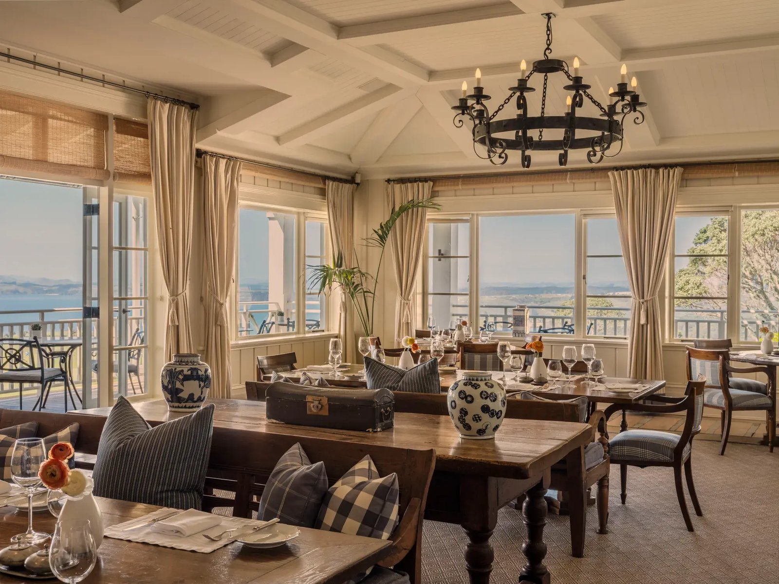 Rosewood Kauri Cliffs, the dining room