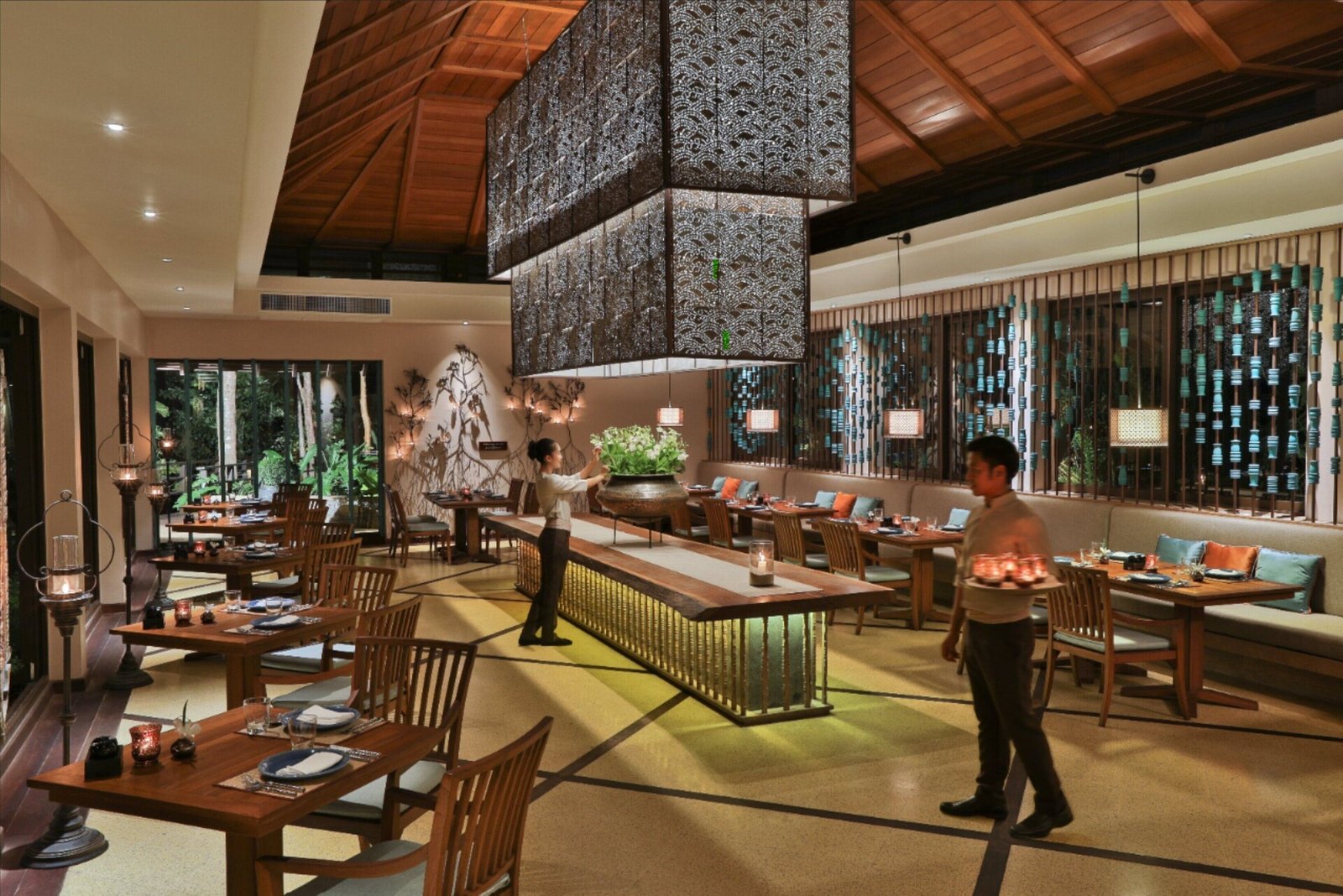Pimalai Resort and Spa, at the table