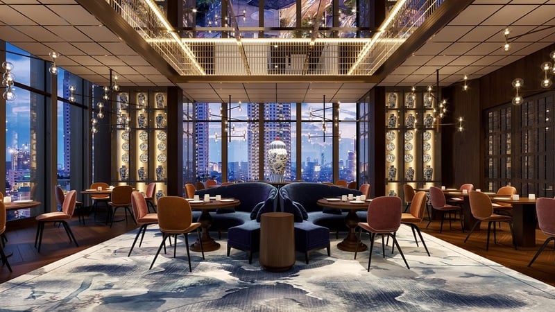 The Langham, Jakarta, at the table