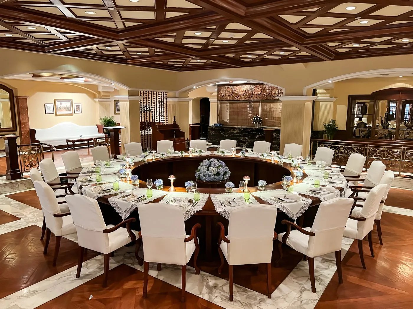 The Imperial New Delhi, at the table
