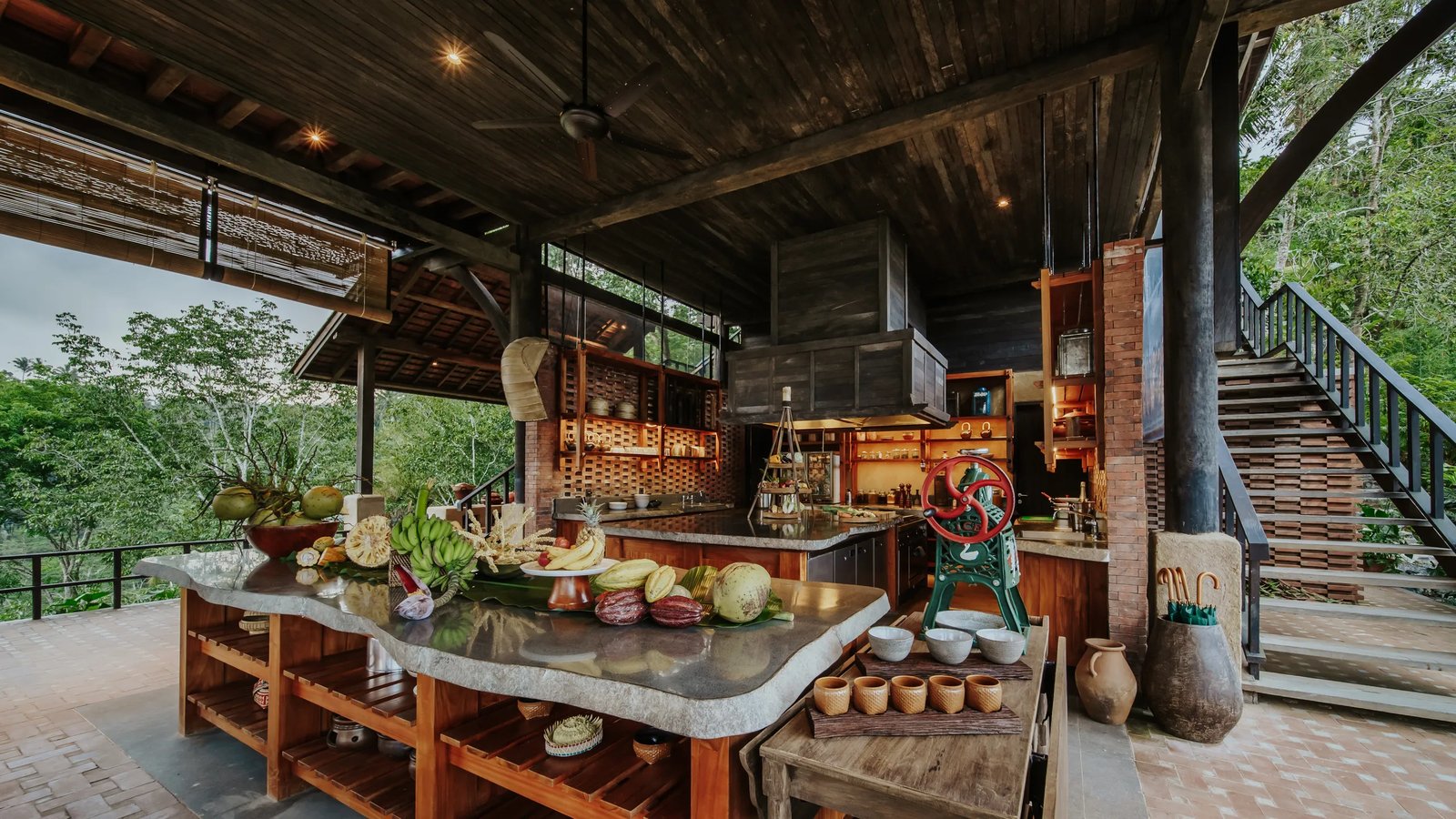 Buahan, a Banyan Tree Escape, the open kitchen