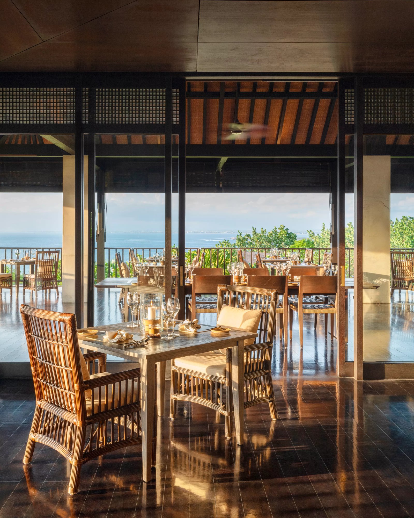 Raffles Bali, at the table