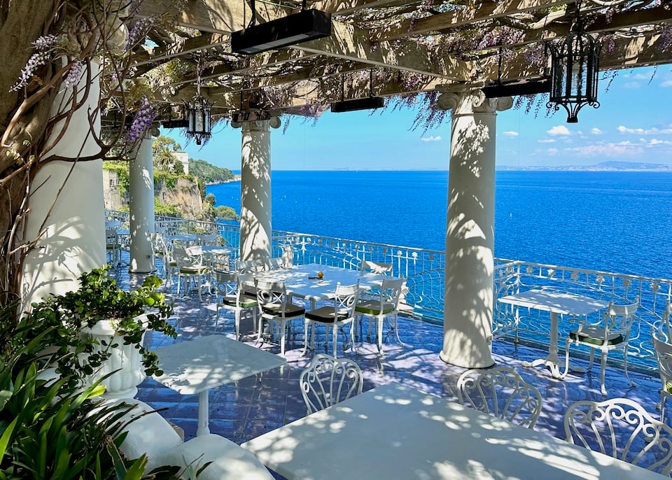 Hotel Bellevue Syrene, la pergola restaurant