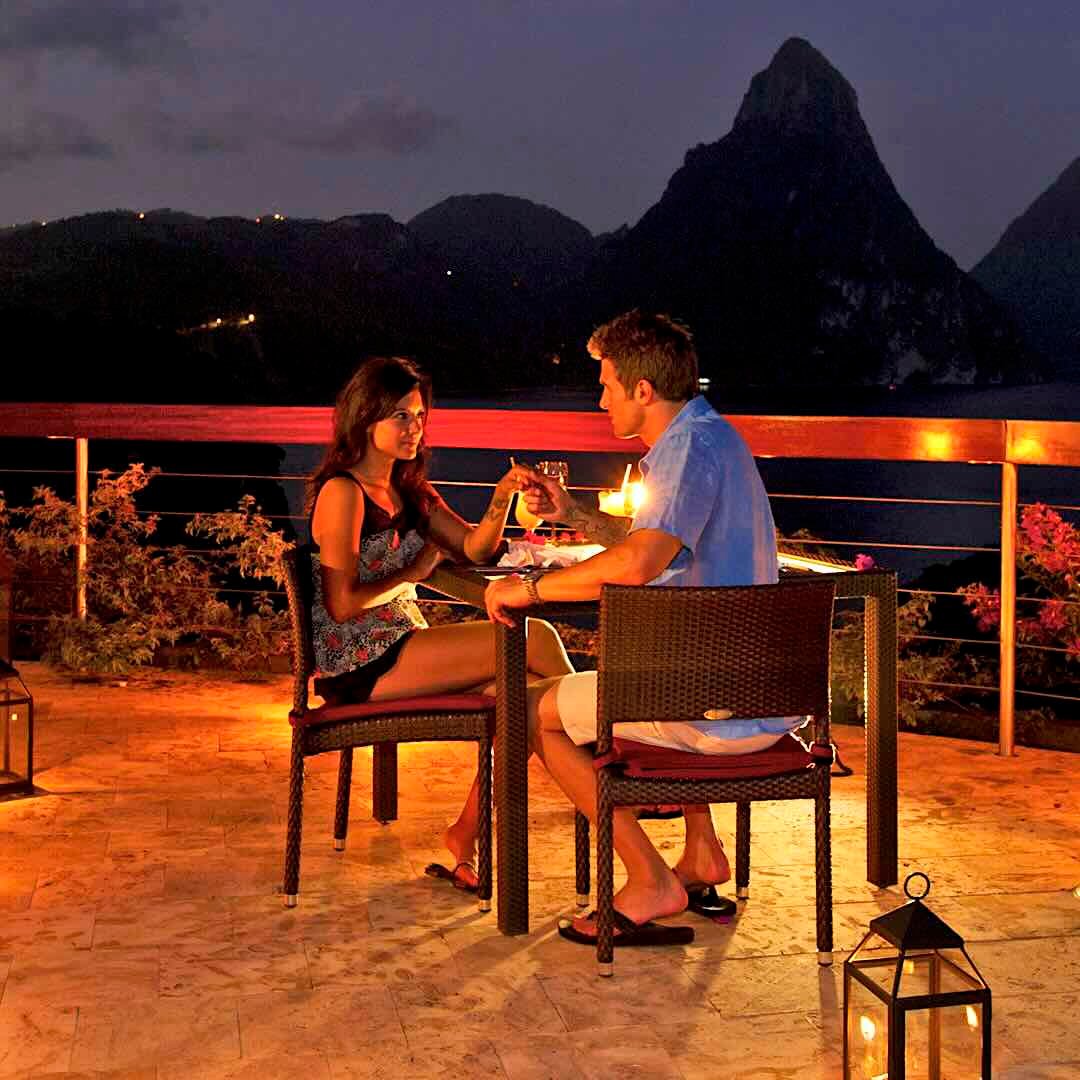 Jade Mountain Resort, eat & drink