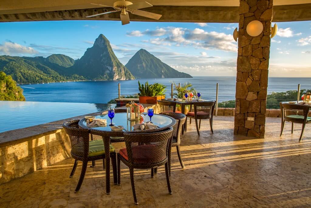 Jade Mountain Resort, eat & drink