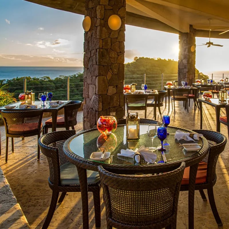 Jade Mountain Resort, eat & drink