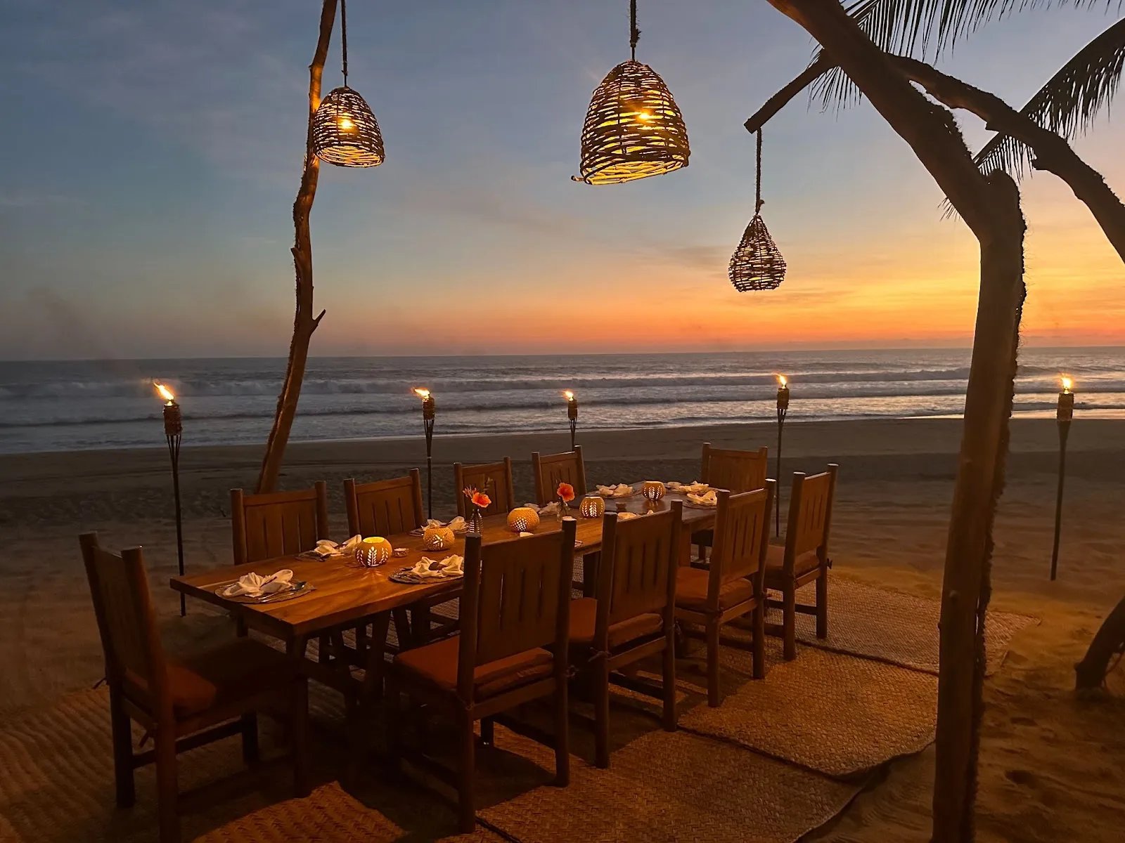 Playa Viva, communal dining pavilion