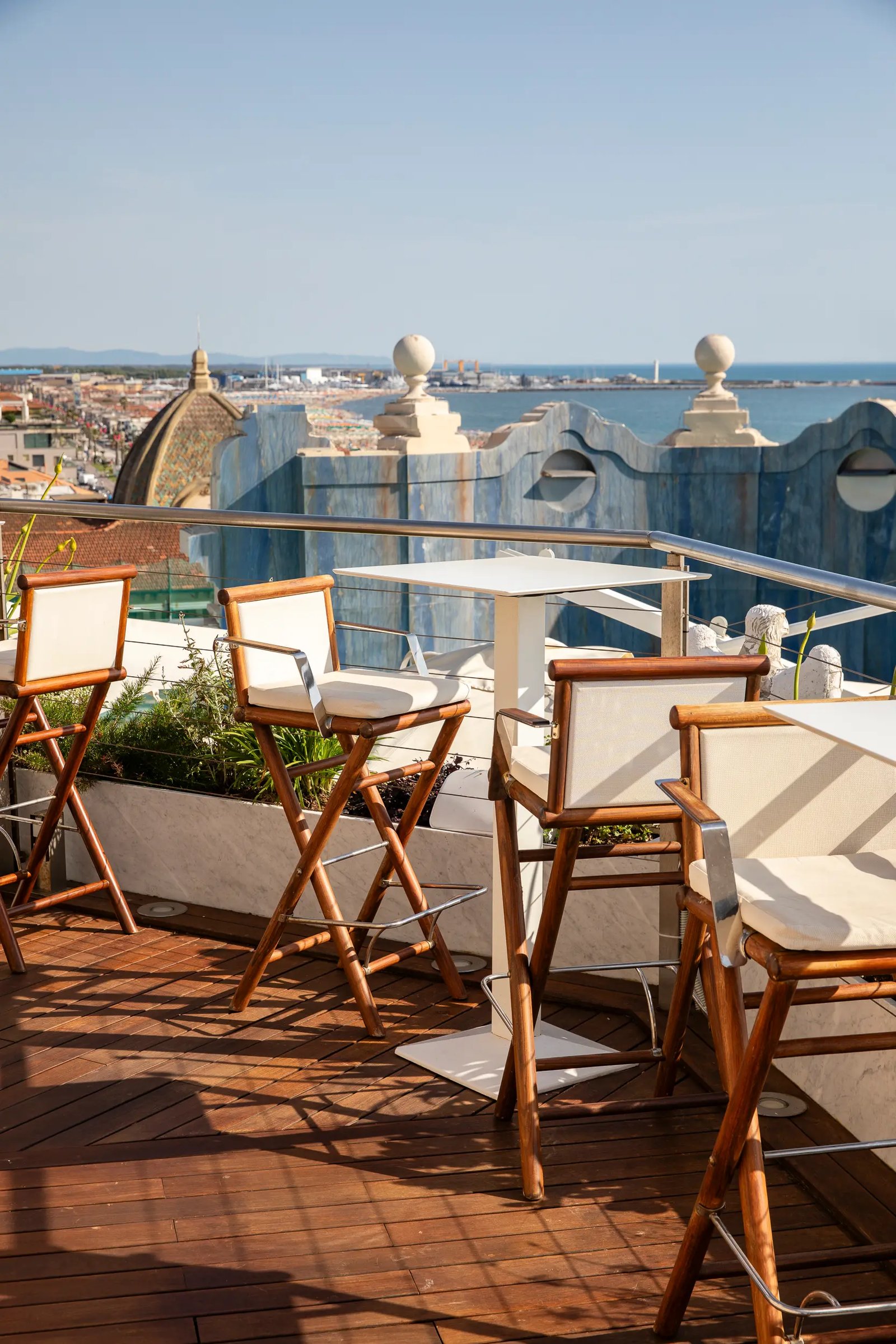 Grand Hotel Principe di Piemonte, la terrazza rooftop bar & bistrot