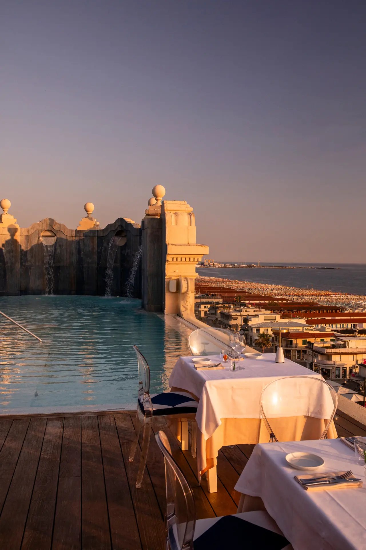 Grand Hotel Principe di Piemonte, la terrazza rooftop bar & bistrot