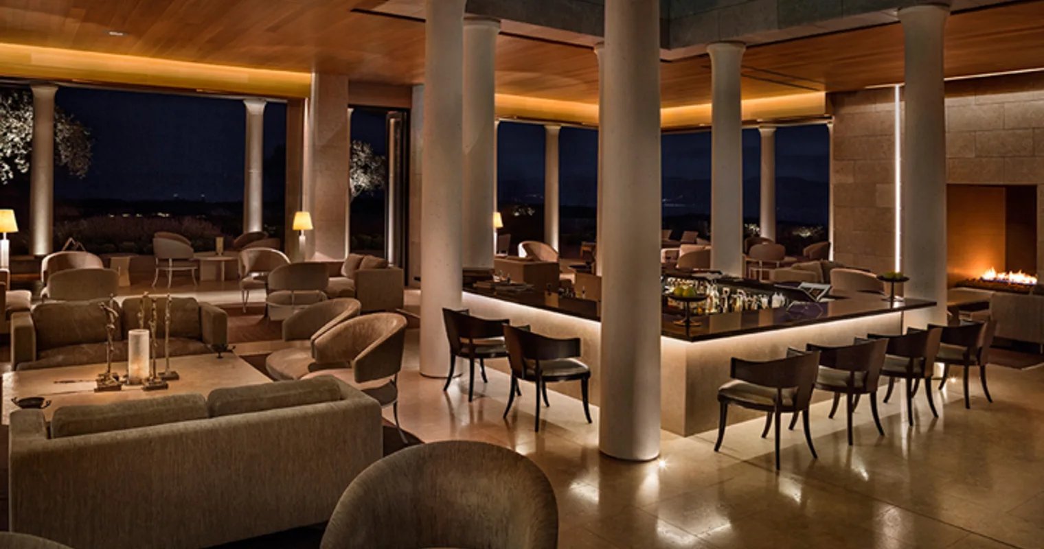 Amanzoe, at the table