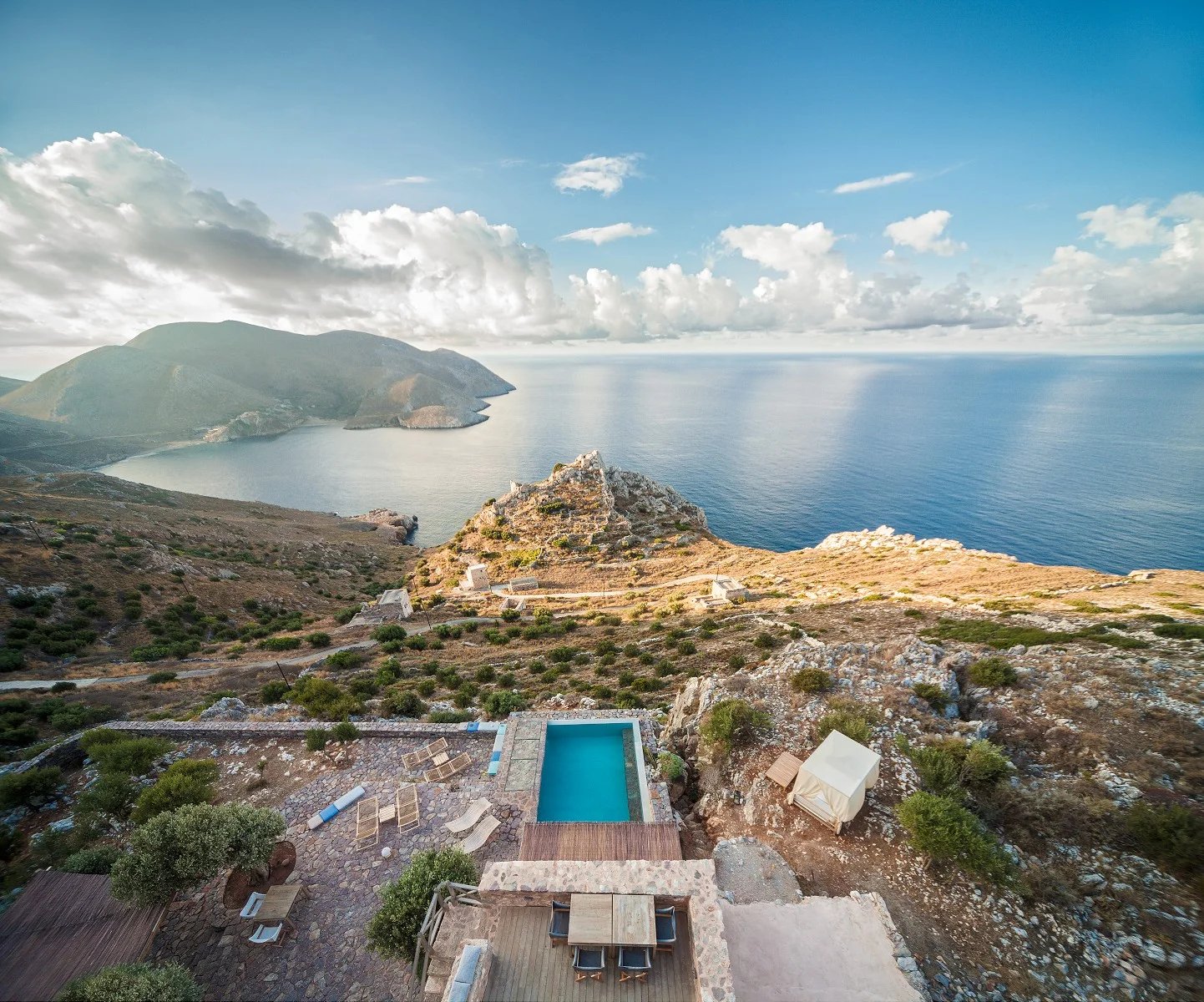 Tainaron Blue Retreat, the pool