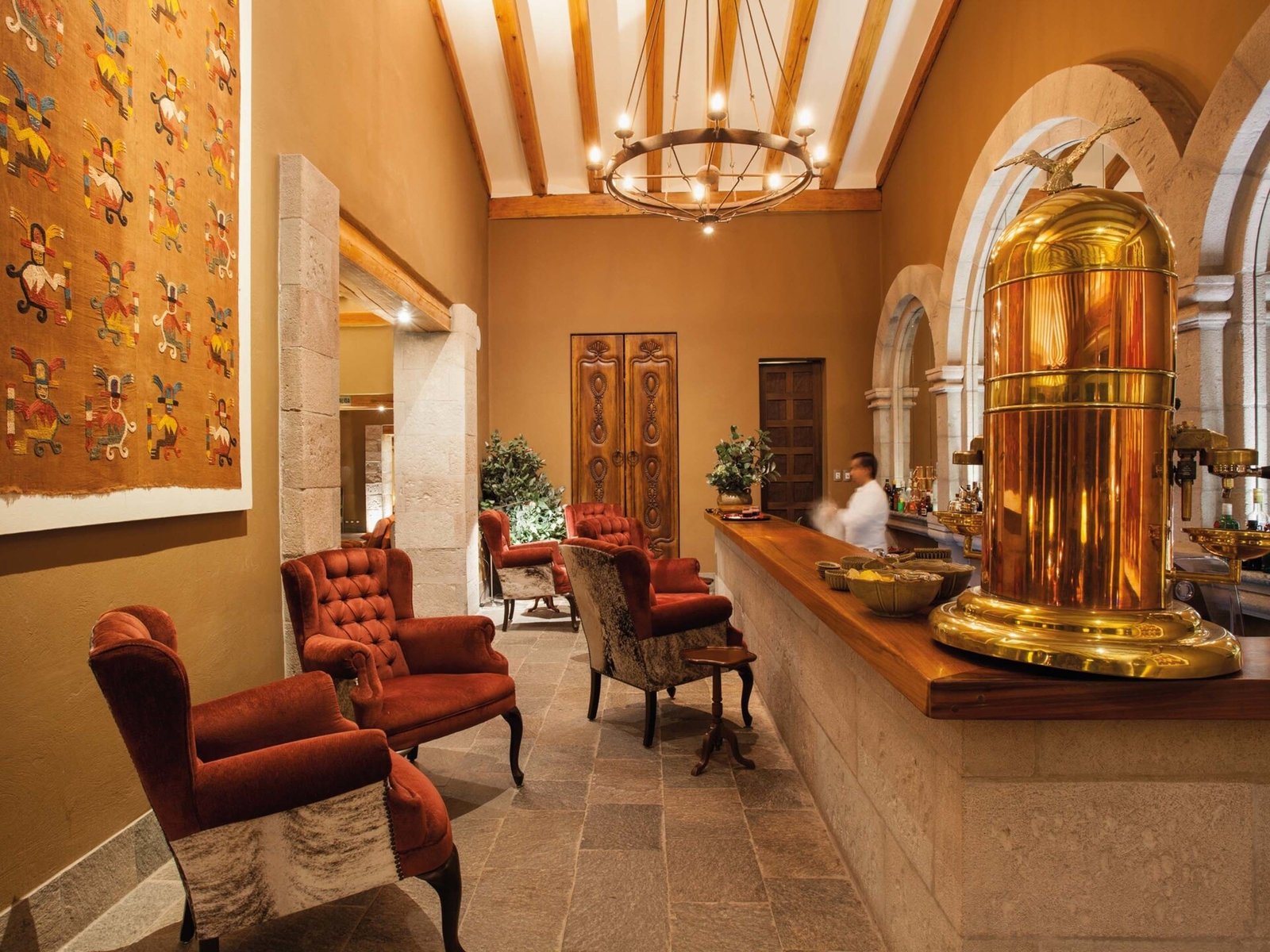 Inkaterra Hacienda Urubamba, the bar & lounge