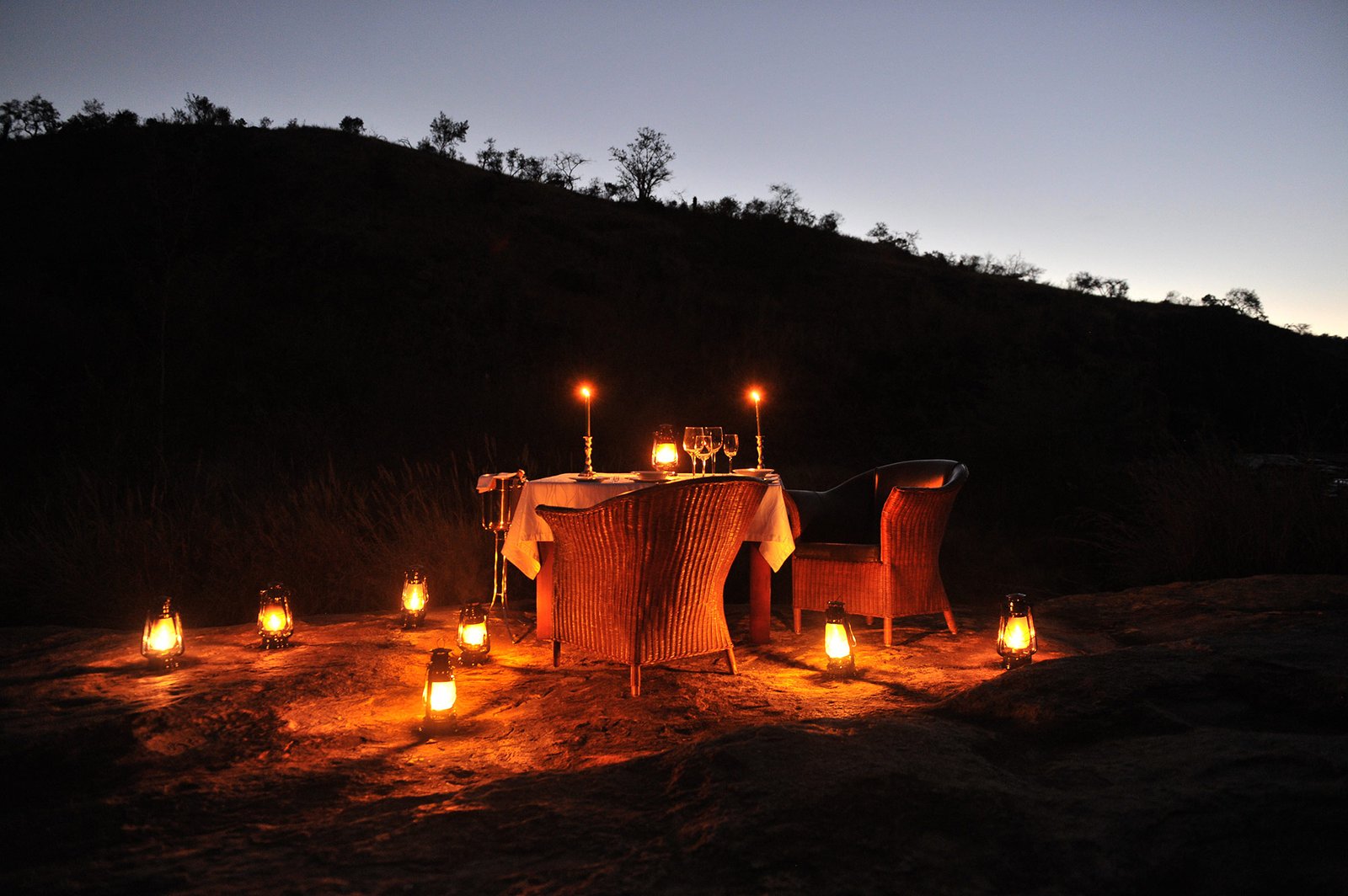 Esiweni Luxury Safari Lodge, at the table