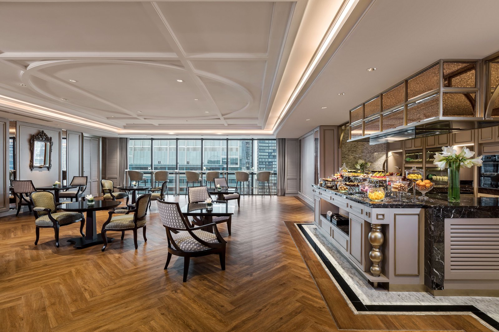 The Athenee Hotel, at the table