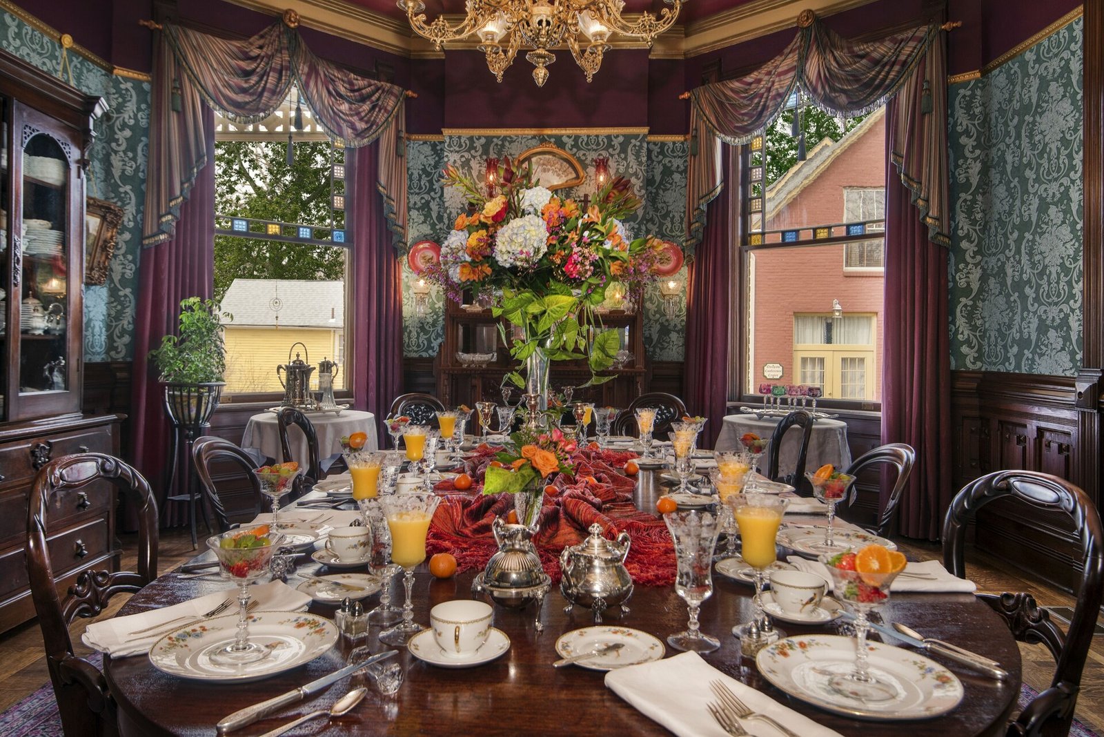 The Empress of Little Rock, formal victorian dining room