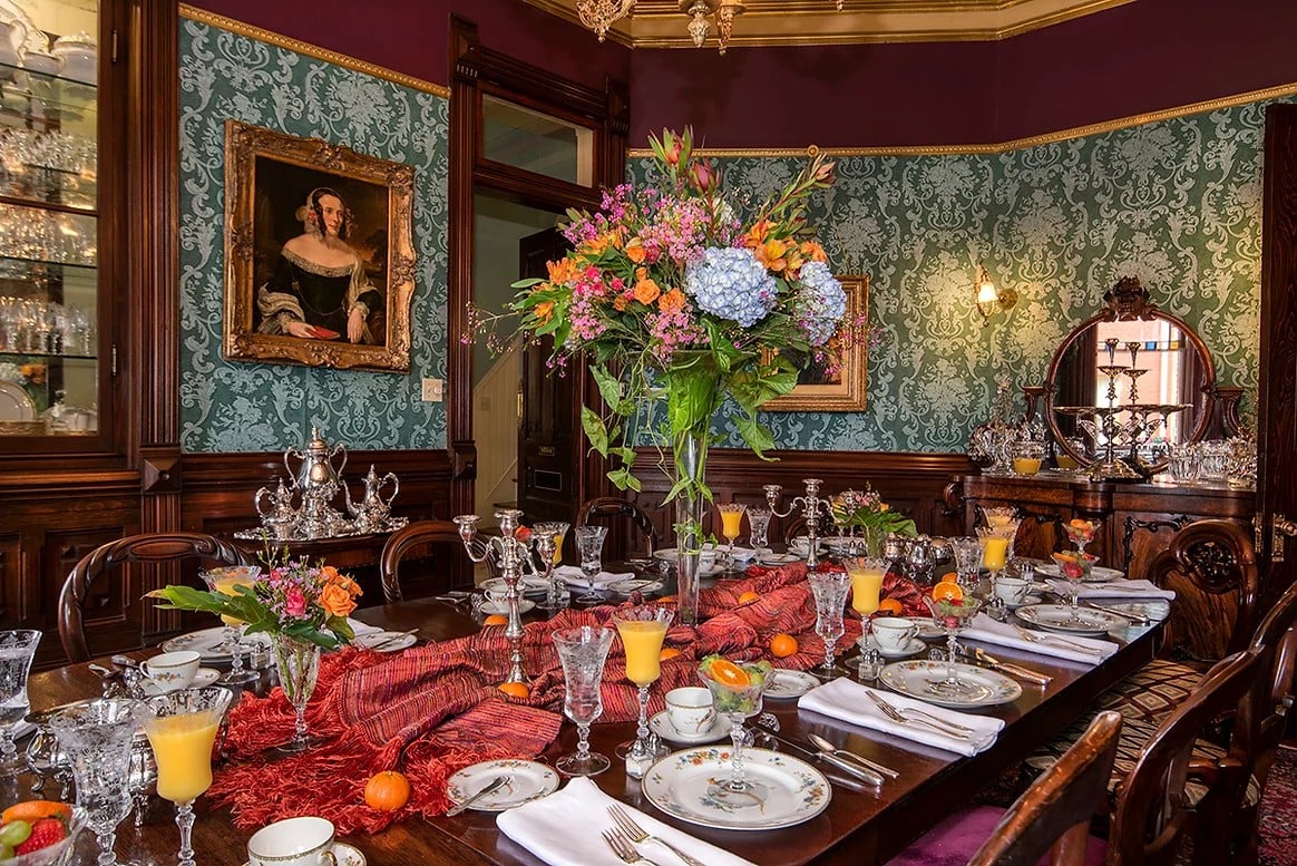 The Empress of Little Rock, formal victorian dining room